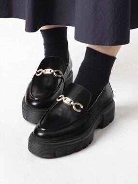 STUART WEITZMAN Nolita SW Signature Loafer Shoes Size 10 Black Leather NEW $525